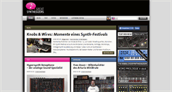 Desktop Screenshot of greatsynthesizers.com